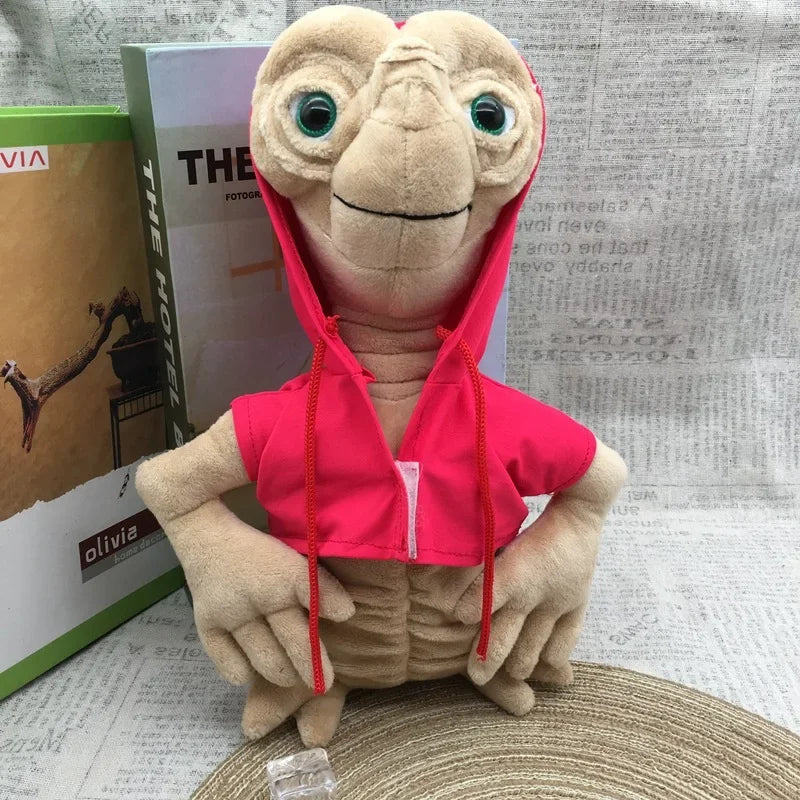 Movie The Extra-Terrestrial Red Coat ET Plush Toy Anime Cartoon Stuffed Doll Toy Cosplay Peluche Home Decoration Gift