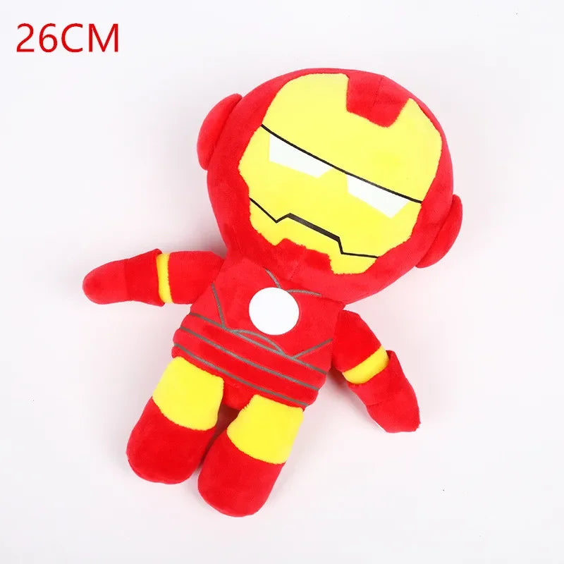 26cm Movie The Avengers Plush Toy Super heroes Spider Man Captain America Iron Man Doll Stuffed Toys for Children Gift
