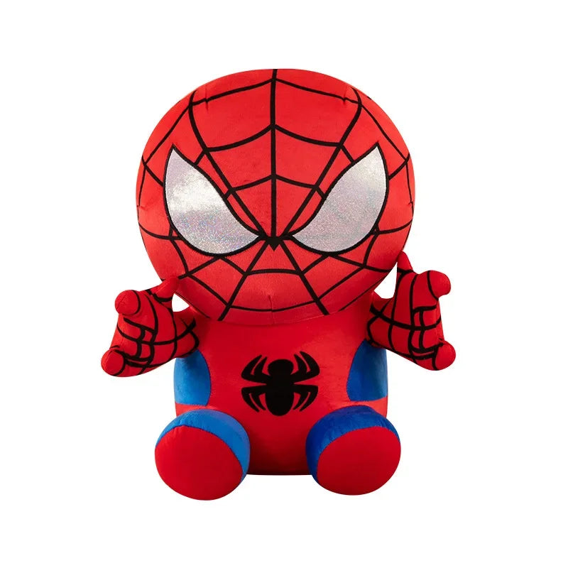 25CM Marvel Movie The Avengers Anime Cartoon Figure Spider Man Fills Plush Toys Kawaii Cute Stuffed Dolls Child Christmas Gifts