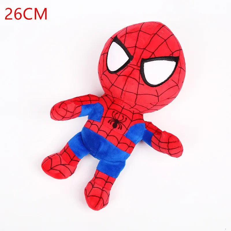26cm Movie The Avengers Plush Toy Super heroes Spider Man Captain America Iron Man Doll Stuffed Toys for Children Gift