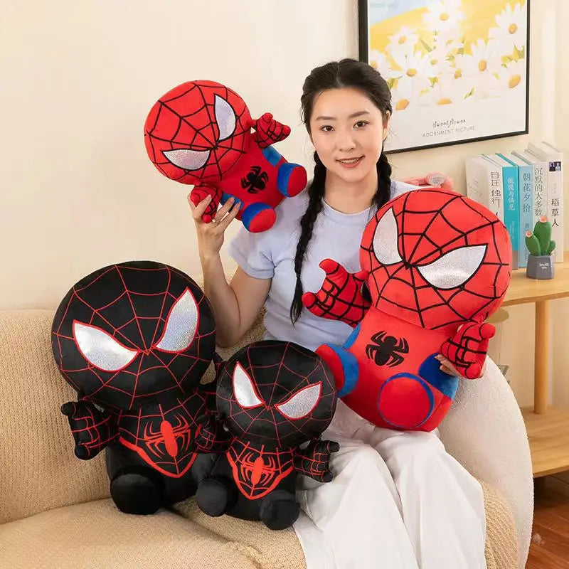 25CM Marvel Movie The Avengers Anime Cartoon Figure Spider Man Fills Plush Toys Kawaii Cute Stuffed Dolls Child Christmas Gifts