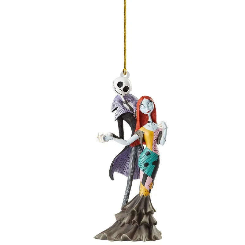 Disney Movie The Nightmare Before Christmas Sally Jack Christmas Tree Decoration Acrylic Plane Pendant Decor Kids Gift Toys
