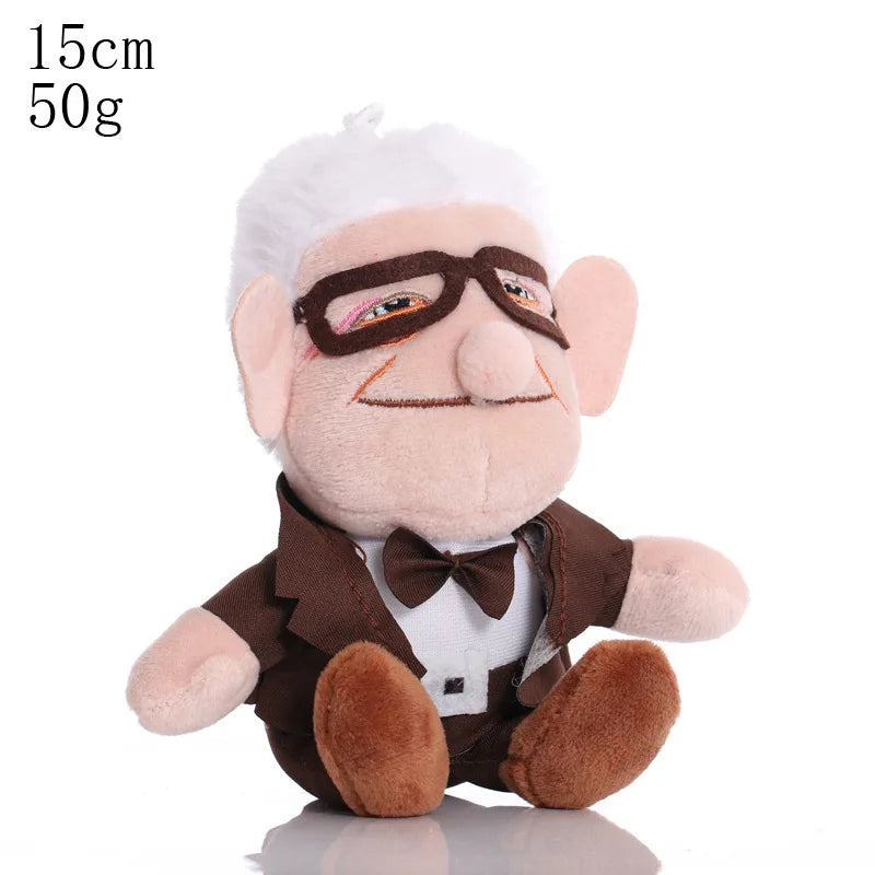 Disney Movie UP Plush Toy Cartoon Carl Grandfather Ellie Grandmother Soft Stuffed Plushie Doll Toy Room Decoration Birthday Gift