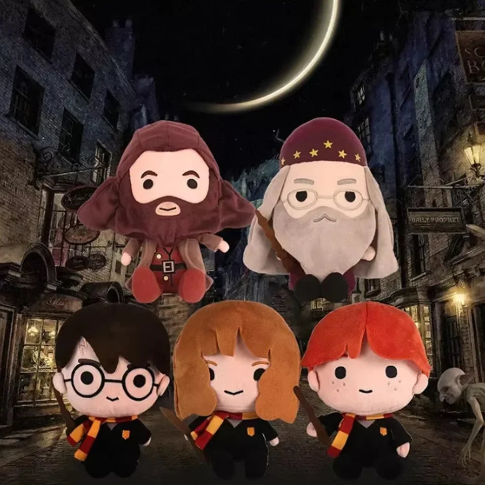 !-=**NEW 2025 20cm Harried Plush Toy Scarf Ron Movie TV Stuffed Toys Doll Character Plush Doll PP Cute Birthday Gift Doll