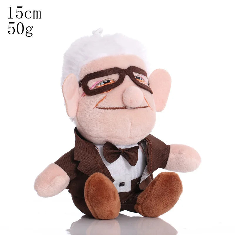 Disney Movie UP Plush Toy Cartoon Carl Grandfather Ellie Grandmother Soft Stuffed Plushie Doll Toy Room Decoration Birthday Gift