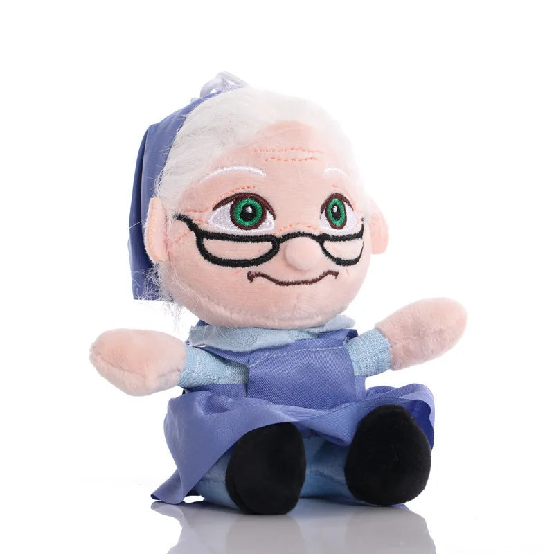 Disney Movie UP Plush Toy Cartoon Carl Grandfather Ellie Grandmother Soft Stuffed Plushie Doll Toy Room Decoration Birthday Gift