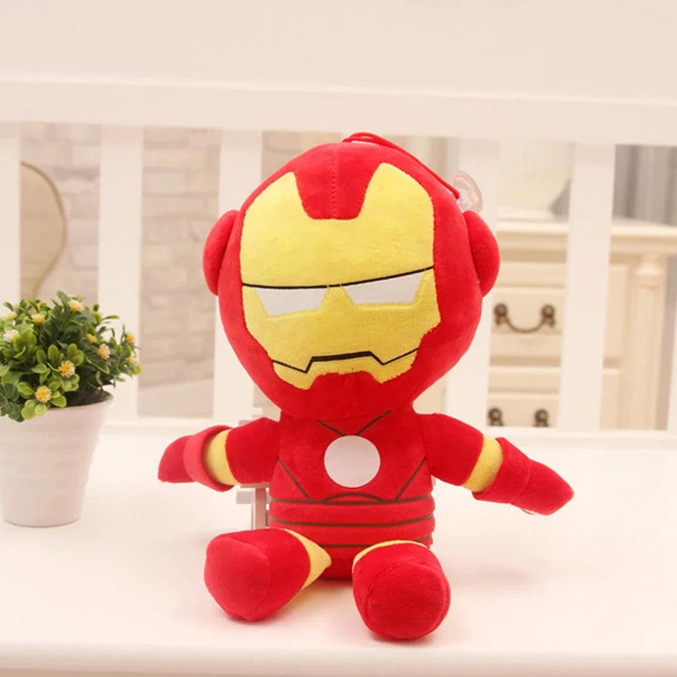 2026*Marvel Movie The Avengers Anime Cartoon Figure Spider Man Fills Plush Toys Kawaii Cute Stuffed Dolls Child Christmas Gifts！