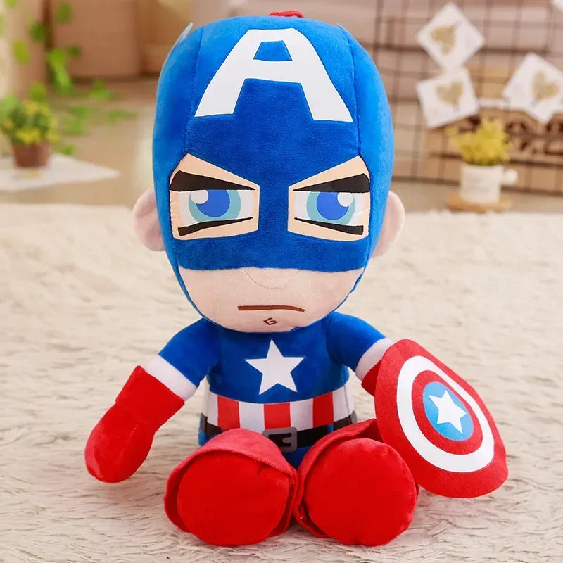 Big Size Cartoon Movie Anime Captain America Spider Man Iron Man Plushies Lovely Doll Cute Super Hero Plushies Gifts Kids