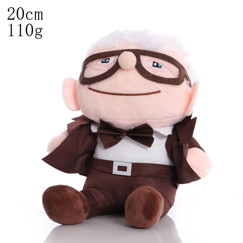 Disney Movie UP Plush Toy Cartoon Carl Grandfather Ellie Grandmother Soft Stuffed Plushie Doll Toy Room Decoration Birthday Gift