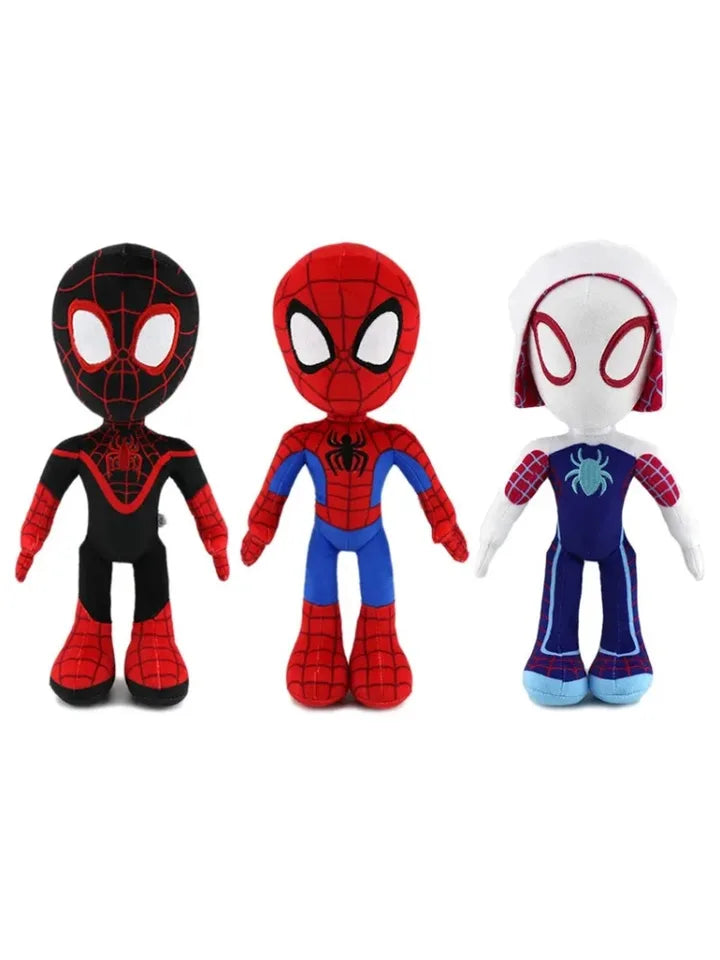 2026*Marvel Movie The Avengers Anime Cartoon Figure Spider Man Fills Plush Toys Kawaii Cute Stuffed Dolls Child Christmas Gifts！