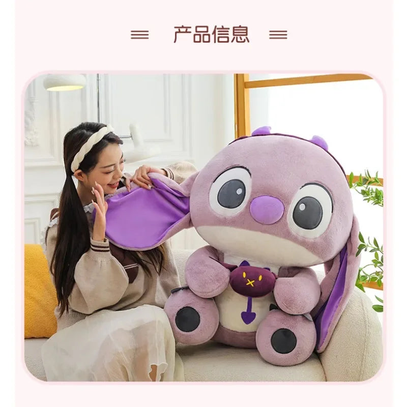 Cartoon Lilo&Stitch Huge Evil Plush Toy Cute Stitch Stuffed Plush Doll Large Anime Pillow Kawaii Gift Girls Birthday Gift Toy